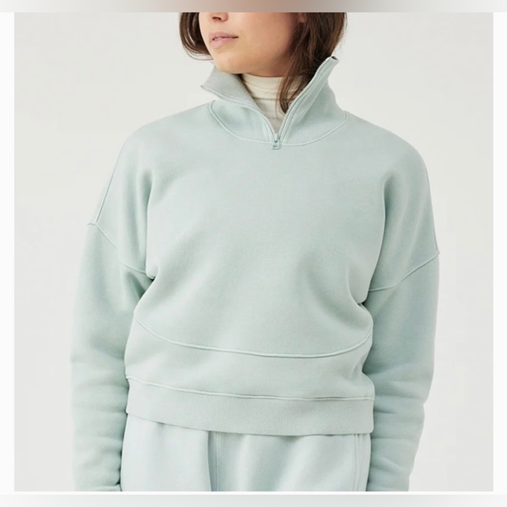 Outdoor Voices nimbus 1/4 zip pullover sweatshirt